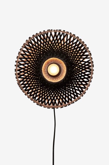 Good&Mojo   Vegglampe XS Kalimantan   Svart