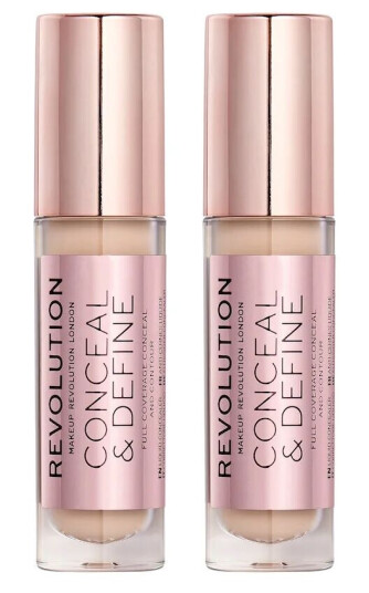Makeup Revolution Conceal And Define Concealer 2-pk C3 Makeup Revolution Conceal And Define Concealer 2-pk C3