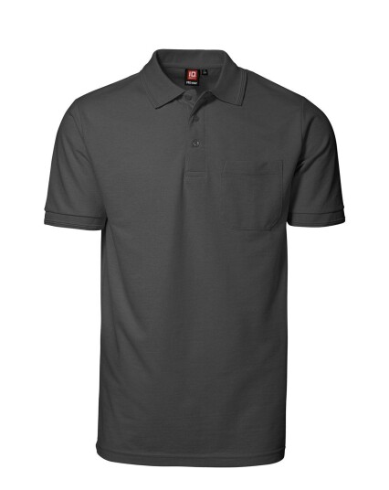 Id PRO Wear Poloskjorte m. Lomme til Herre Grå