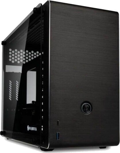 Raijintek Ophion EVO Mini-ITX Kabinett med Herdet Glass - Svart Raijintek Ophion EVO Mini-ITX Kabinett med Herdet Glass - Svart