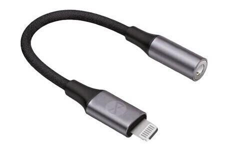 Forever Audio adapter 3,5 mm Lightning Svart