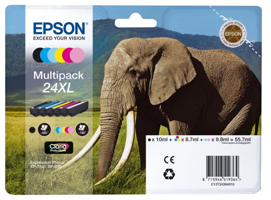 Epson blekkpatron Claria Photo HD 24XL - Multipack