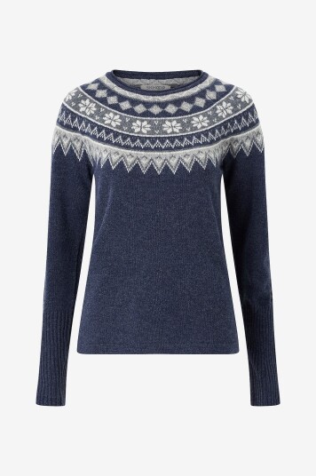 Skhoop - Genser Scandinavian Sweater - Blå Skhoop - Genser Scandinavian Sweater - Blå