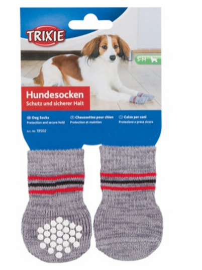 Trixie Anti-Slip Hundesokker 2-pack XL Grå Trixie Anti-Slip Hundesokker 2-pack XL Grå