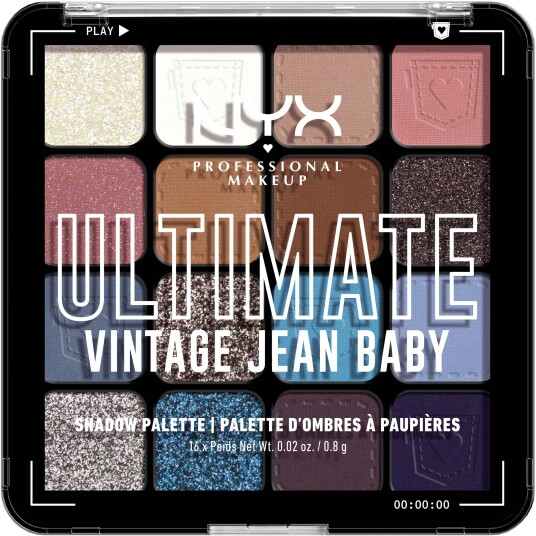 NYX Professional Makeup Ultimate Color Palette 16 Pan Vintage Jea