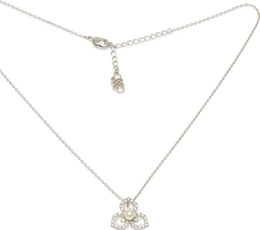 Lily and Rose Elise Necklace Ivory pearl silver