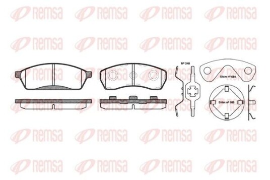 Bremseklosser REMSA 0488.00