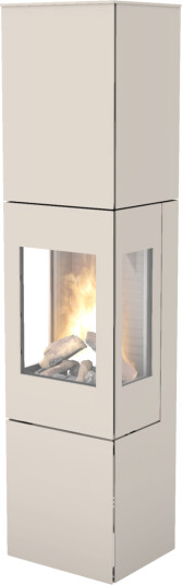 Rais Nexo 185 sand gasspeis med sideglass og ståldør