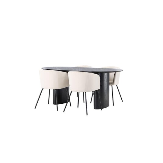 Venture Home Spisegruppe Venture Home Isolde med 4 stk Berit Stoler GR23632