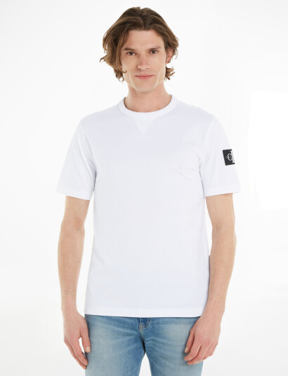 Calvin Klein Jeans Badge Regular Tee - White - S