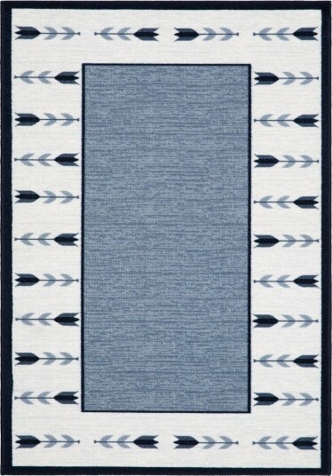 Tulpan Flatvevd Matte 133x190 cm - Blå