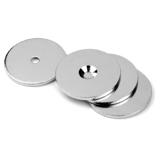 SuperMagneter Rundskive Ø 42 X 3 Mm Med Forsenket Hull