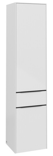 VILLEROY & BOCH SUBWAY 3.0 HØYSKAP 40X171 VENSTRE 2 DØRER & SKUFF BRILLIANT WHITE HÅNDTAK I VOLCANO BLACK VILLEROY & BOCH SUBWAY 3.0 HØYSKAP 40X171 VENSTRE 2 DØRER & SKUFF BRILLIANT WHITE HÅNDTAK I VOLCANO BLACK