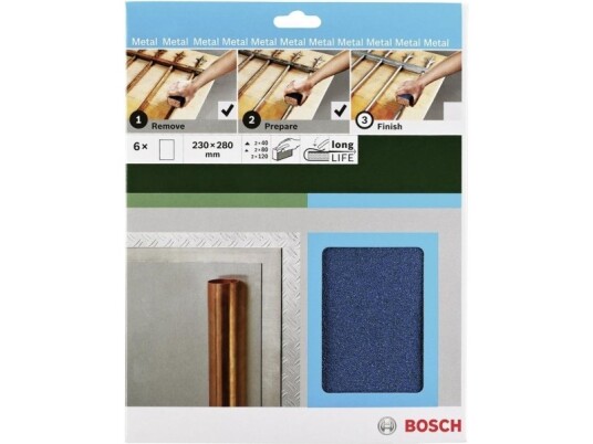 Bosch Håndslipepapir Sett K40/80/120 230x280mm
