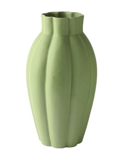 Potteryjo Birgit Large Vase Green OLIVE H36CM