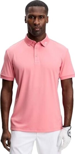 J. Lindeberg Kv Print Polo Pink M