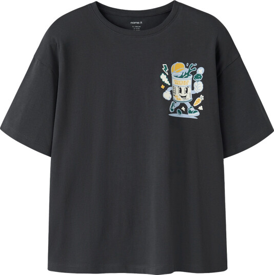 Name It Nkmotto Ss Exp Top Box Ps Grey 122 128