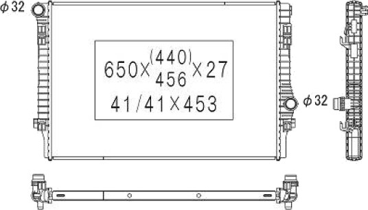 DIEDERICHS DCM3471 Radiator motorkjøling DIEDERICHS DCM3471 Radiator motorkjøling