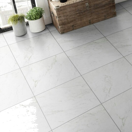 Coem Ceramiche Klinker Marmor B Carrara SemiPolert Hvit 60x60 cm