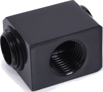 Alphacool Lavprofiladapter 90° Svart 17578