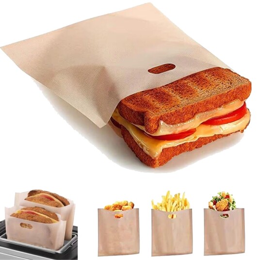 Generic 10-Pak Toastbag / Toastpose Grill smørbrød i brødristeren