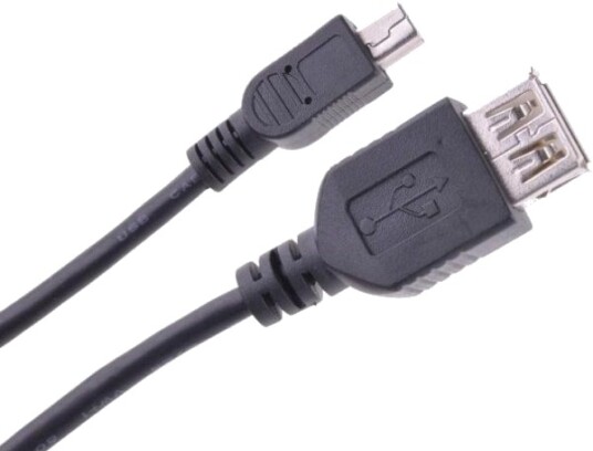 Cabletech Usb-A Til Miniusb-Kabel Svart Kpo2905-1