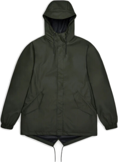 Rains Unisex Fishtail Jacket W3 Green L