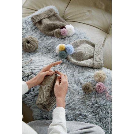 Bingo Lue av Lana Grossa Lue Strikkeoppskrift Str 53 56cm 57 60cm