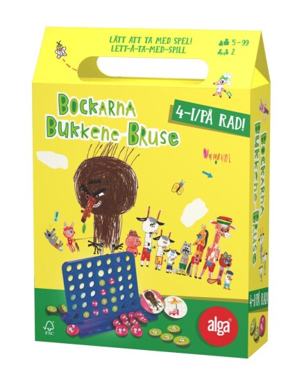 Bukkene Bruse 4-på-rad Barnespill fra Alga for barn 5 år+ Bukkene Bruse 4-på-rad Barnespill fra Alga for barn 5 år+