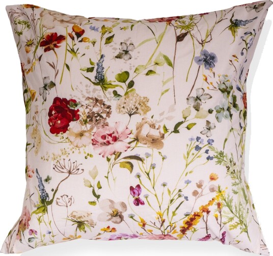 Putetrekk 60x63 cm   100% bomull   Design med ville blomster