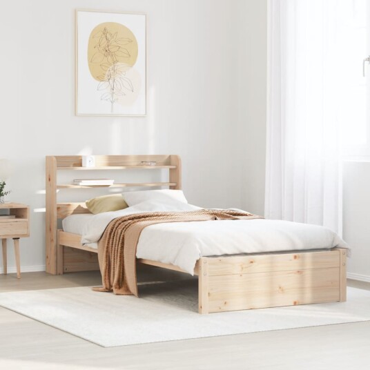 Sengeramme med hodegavl 90x200 cm heltre furu