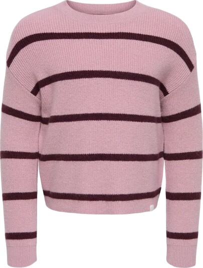 Kids Only Kmgfranca Life Short Ls Stripe Knt Noos Pink 110