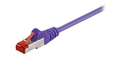 MicroConnect nettverkskabel - 15 cm - purpur