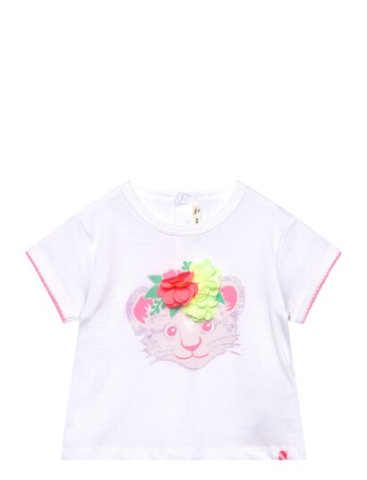 Billieblush Short Sleeves Tee Shirt White 81 Billieblush Short Sleeves Tee Shirt White 81