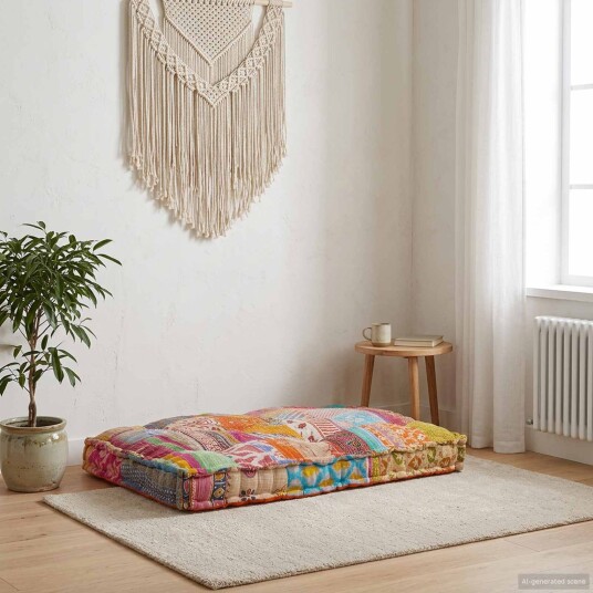vidaXL Palle sofa pute Flerfarget 120 x 80 x 12 cm Stoff