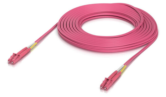 Ubiquiti OM4 15m Multimodus Fiberkabel Innendørs - Halogenfri Rosa