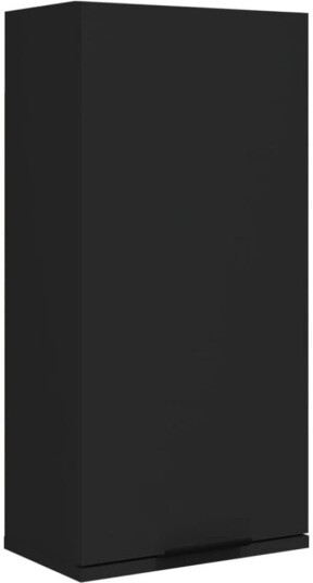 vidaXL Vegghengt baderomsskap svart 32x20x67 cm