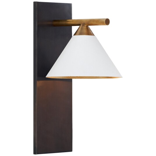 Cleo vägglampa brons/vit Cleo vägglampa brons/vit