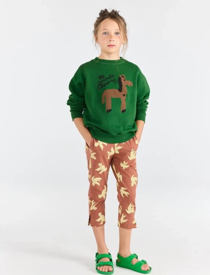 THE ANIMALS OBSERVATORY Bear Kid Sweatshirt Soft Pink Green 98 THE ANIMALS OBSERVATORY Bear Kid Sweatshirt Soft Pink Green 98