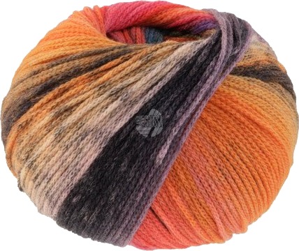 Lana Grossa Lana Grossa Farfalla Garn 2 Rosa Beige Gråbrun Orange Mocca Mørkeblå Bringebær Hallon