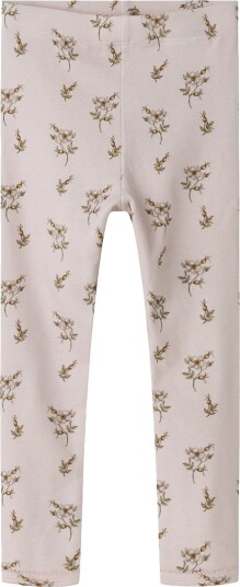 Lil" Atelier Leggings - NmfGayo - Slim - Stille Violet/Apple Ros - Lil Atelier - 4 år (104) - Leggings Beige Rosa