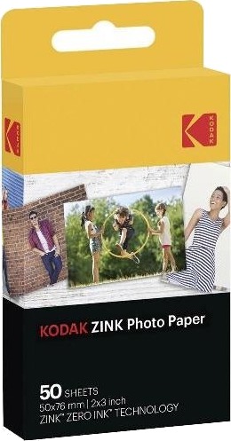 Kodak Zink Adhesive Fotopapir 50x76 mm 50 ark Kodak Zink Adhesive Fotopapir 50x76 mm 50 ark