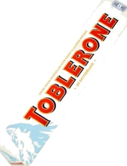 Ekstra Stor Toblerone med Hvit Sjokolade 360 gram