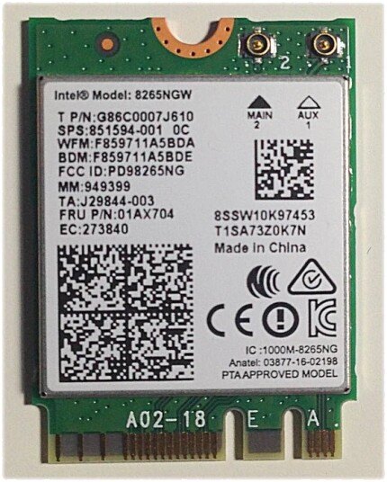 Intel Dual Band Wireless Intel Dual Band Wireless