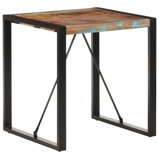 vidaXL Spisebord 70x70x75 cm gjenvunnet heltre vidaXL Spisebord 70x70x75 cm gjenvunnet heltre