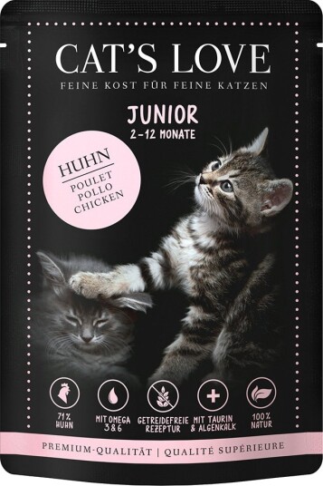 Cat'S Love Våtfôr Junior Kylling 12 X 85 G Cat'S Love Våtfôr Junior Kylling 12 X 85 G