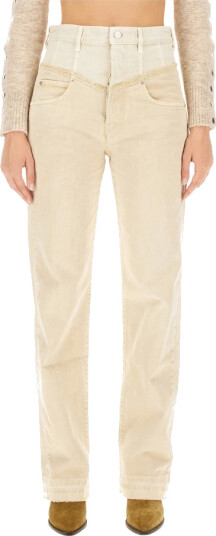 Isabel Marant Dame Jeans Beige S,