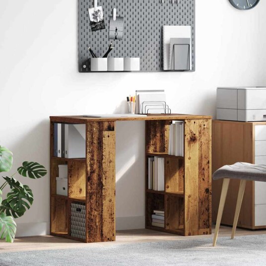  Hjørne skrivebord Old Wood Solid gjenvunnet tre Medium