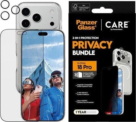 CARE by PanzerGlass Privacy Flagship 3-in-1 Bundle Apple iPhone 18 Pro