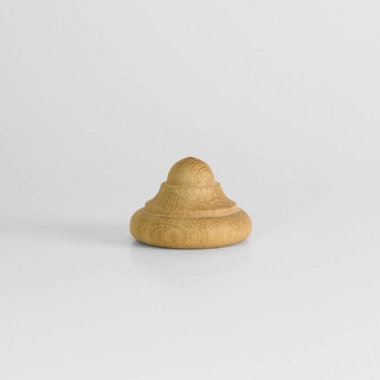 Endeknott Herrljunga Ledstångsfabrik Dreiet K10 Mahogny